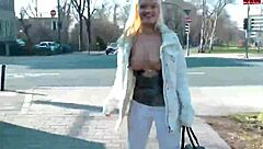 german blonde teen 18+ slut naked in public outdoor exposure