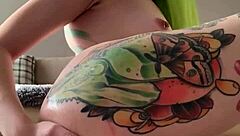 young girl enjoys some solo fun with fingering