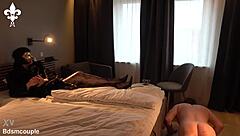 Push ups with femdom bdsm and pussy licking