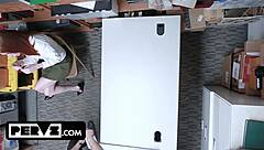 Lp Officer Screws Pepper Hart's Pussy at Work