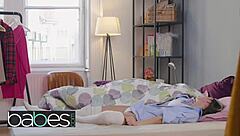 Gina Gerson and Dean Van Damme on a Snow Day with Babes