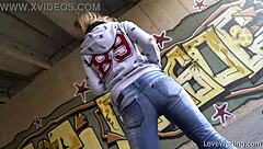 Violeta Feels Proud in Public Outdoor Setting