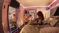 Ebony Bimbo Anastasia Valentine in a Private Shoot with Aiden Behind-the-Scenes