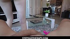 Stepfather Can't Resist Hot Stepdaughter Ailee Anne's Big Tits In Garage Assfucking