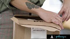 kinky secretary avery black strap-on fucks horny boss helena locke at office