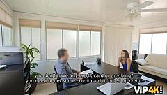 Petite 18+ Stunner Fucks on Desk for Cash