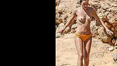 Emma Watson Enjoys Beach in Ibiza June 2022 Topless