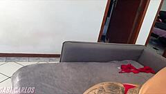 Wife Gives Cuckold a Lost and Sucks Friend's Huge Cock for Hours Before Sitting