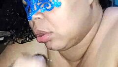 Amateur Babe Takes Huge Cumshot On Her Big Pussy And Boobs