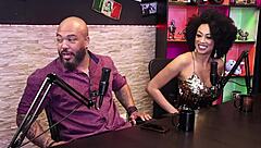 lady snow and lord kenobi in sensual interracial massage