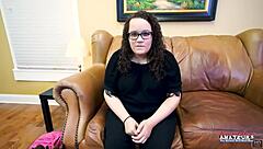 Harper B swallows cum after banging