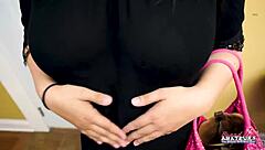 Harper B swallows cum after banging