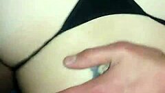 fucking my girlfriend hard in thong outdoors