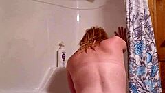 Sneaky video of me getting ready for a shower