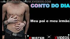 meu pai e meu irmão juntos