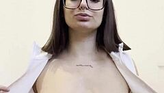 i tease my stepsister's tits in close up humiliation