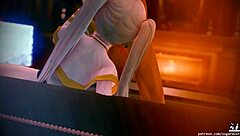 fucking frieren in hentai cartoon anime 3d pov blowjob!