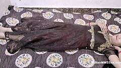 Skinny Indian Muslim Bhabhi enjoys hardcore sex with rough fucking and cum in mouth