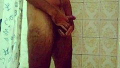 Two Cumshots While Showering With Cum Dripping