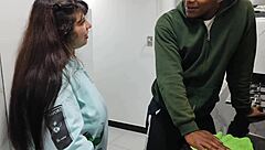 Rioc Fucks Beautiful Young 18+ Jennie in Bunny Uniform in Restaurant Kitchen