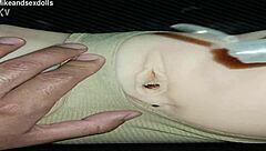 Trailer Candy uses beige panties for vaginal sex