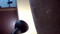 Peaches gags on black cock in casting POV!