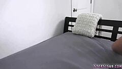 step brother talks to pals and girl teacher in college setting