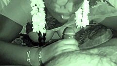 My beautiful Indian servant aunty gives me an amazing blowjob in the dorm.