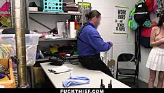 Overwhelming Desire As Mall Officer Delivers Hardcore Punishment To Teen Thief