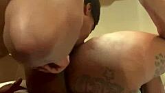 Pussy Eating Compilation Featuring Pornstars Licking Natural Tits