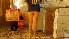 Married Housewife Pays Washing Machine Technician with Her Pussy in Foreplay Session