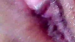 Masturbating alone at home feeling hot with fingering and orgasm
