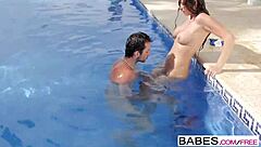 Babes Elegant Anal Fun Pool Starring Joel And Martina Gold Clip