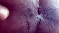 Early morning homemade cumshot on ass feels so good