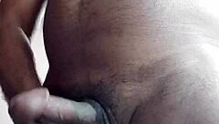 Early morning homemade cumshot on ass feels so good