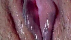 Masturbating alone at home feeling hot with fingering and orgasm