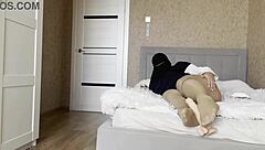 sexy arab khalifa milf in stockings gives joi to stepson, wet and homemade!