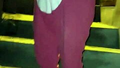 Harassing Mature Venezuelan Big Ass in Lima Streets Dressed as Stitch Bride Anal