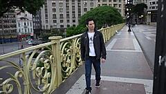 Policewoman crossdresses and fucks criminals