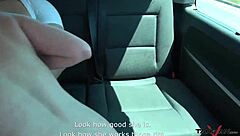 Cumshots On Pickup Whore In Van Backseat With Missionary And Blowjob