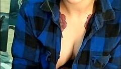 stunning babe edges her friend's cock with femdom tease