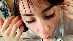 Best Deepthroat Continues With Cum Eating!