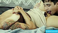 Busty step mom teaches step-son seduction