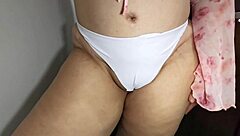 my mother-in-law's perfect sexy big ass shaking before bed