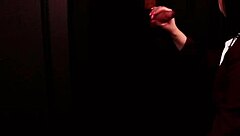 Student sucks cock at the gloryhole.