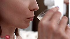 Skinny Babe Deepthroats And Doggystyles In Threesome With Driver And Servant