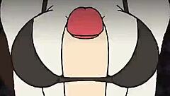 Sky finally gets titty fuck and blowjob with monster cock