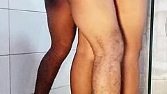 First bathroom fuck with roommate