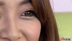 Japanese Babe Mirei Oomori Masturbates With Toy!