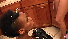 Blonde lesbians in cosplay kiss, finger nipples, and fuck on bed